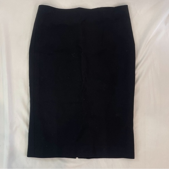 VERSACE VTG 90s Women’s Black Pencil Skirt With Slit Size US 4 - Picture 1 of 10
